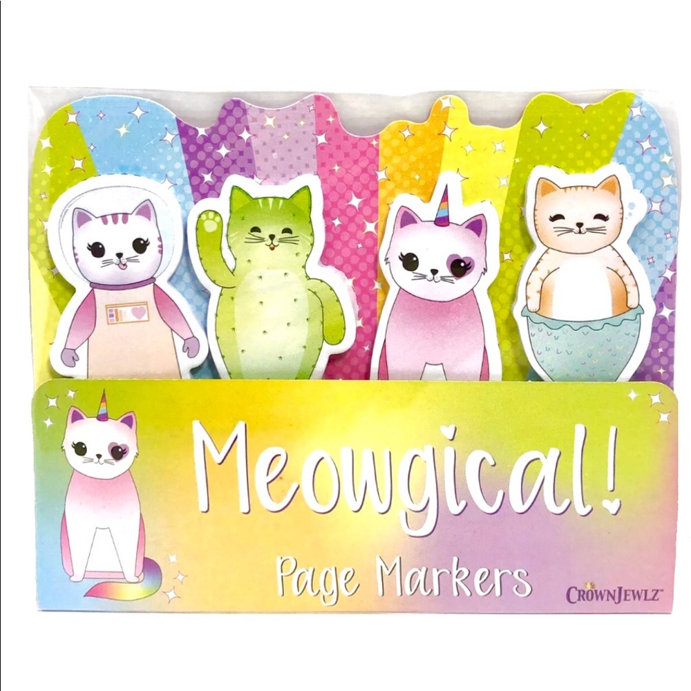 Meowgical Cat Page Marker Stick-Ons Sticky Tabs